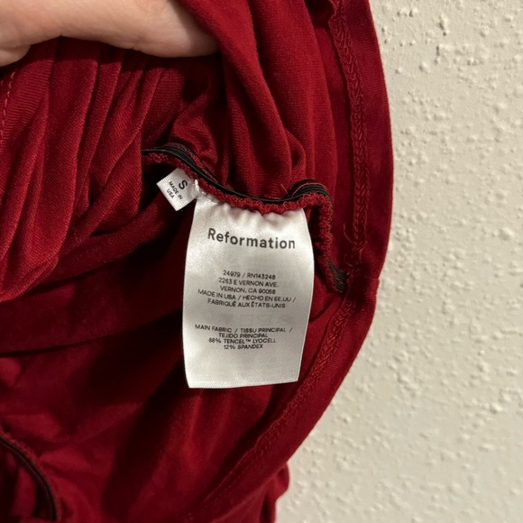 Reformation Esra Knit Top - Size Small - Red - Picture 7 of 9